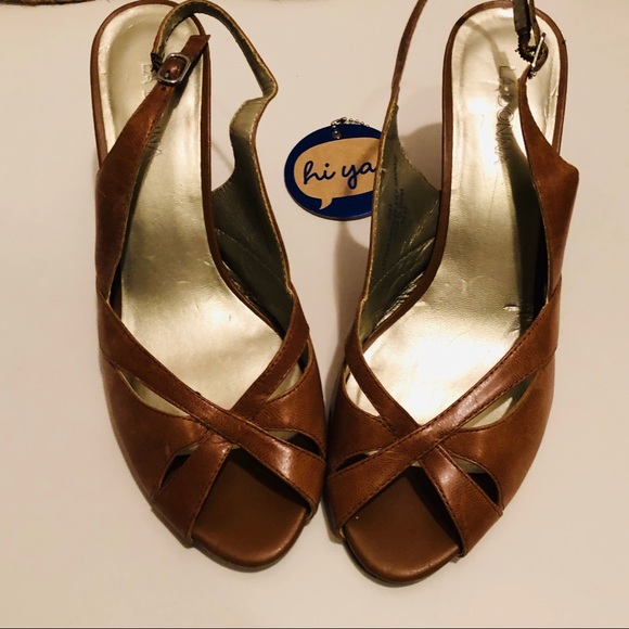 📦LA DONNA-absolutely comfy peep toe/sling back 🌺 - Picture 1 of 5